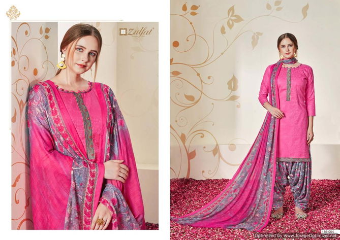 Zulfat Husna E Patiala 2 Heavy Jam Cotton Jacquard Dress Material